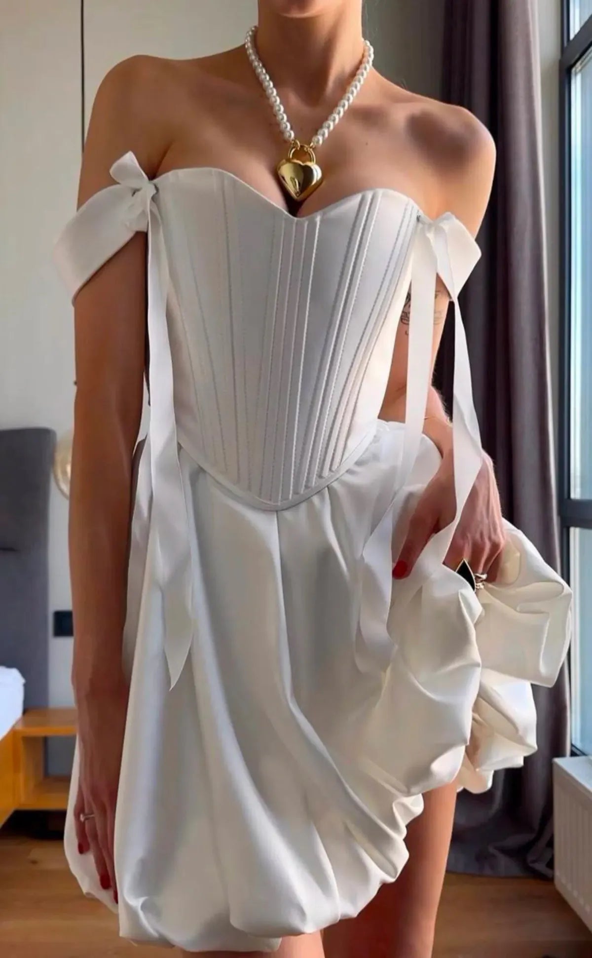 White-Overbust-Corset-With-Skirt