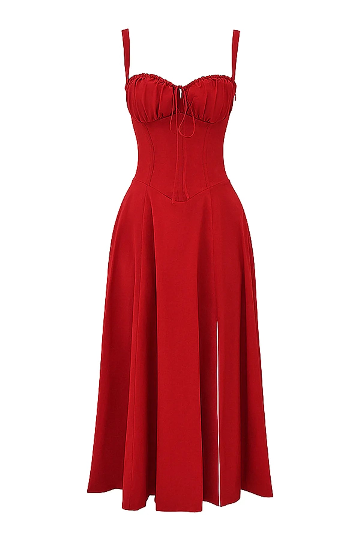 RED ROSE BUSTIER SUNDRESS