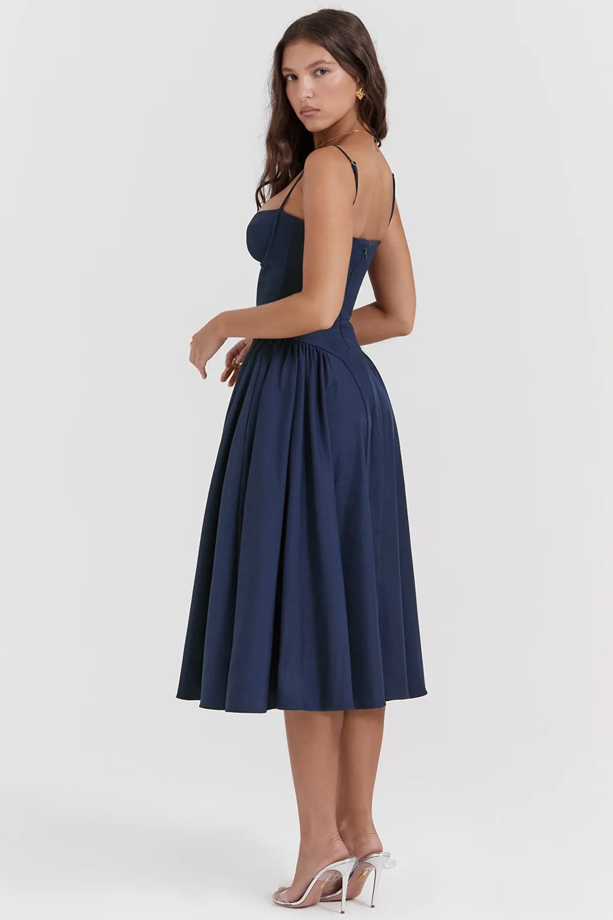 Star French Navy Corset Dress