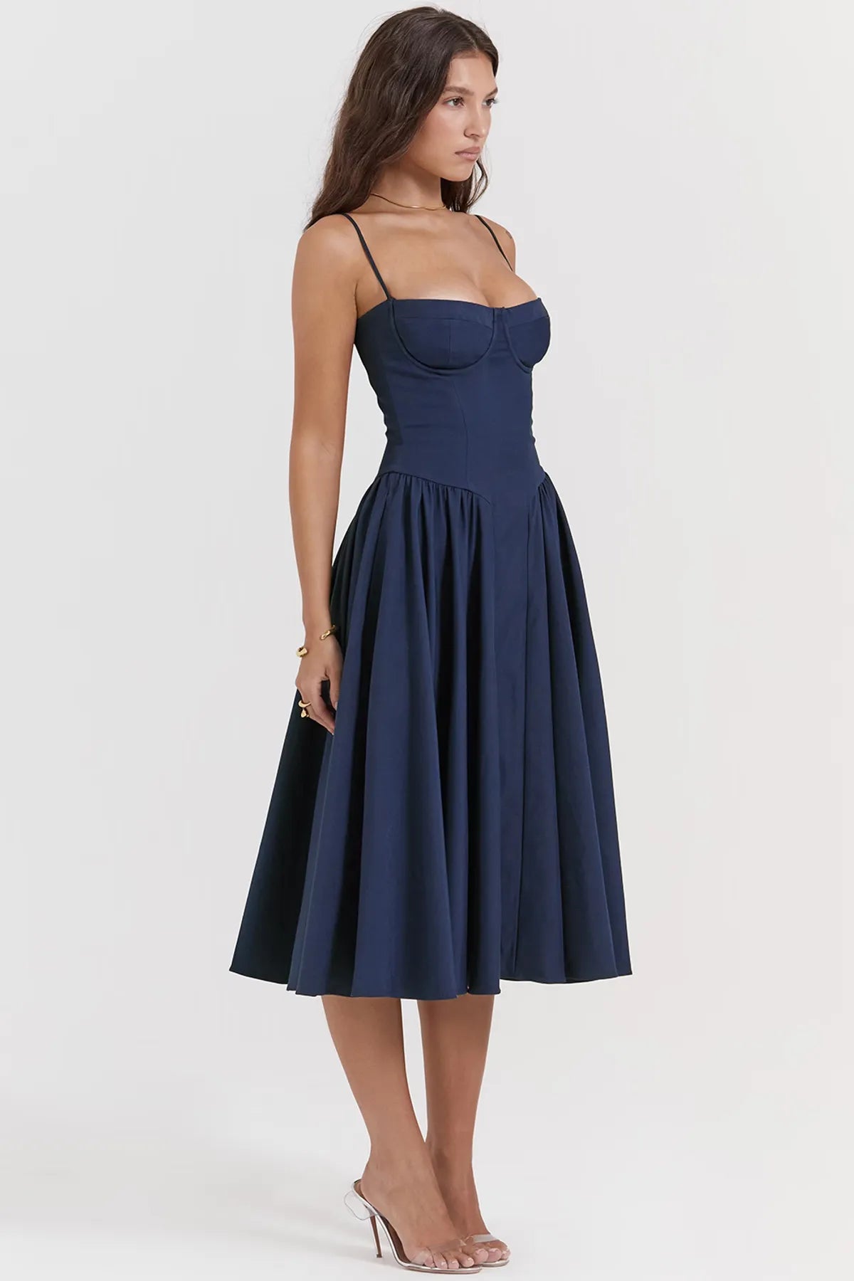Star French Navy Corset Dress