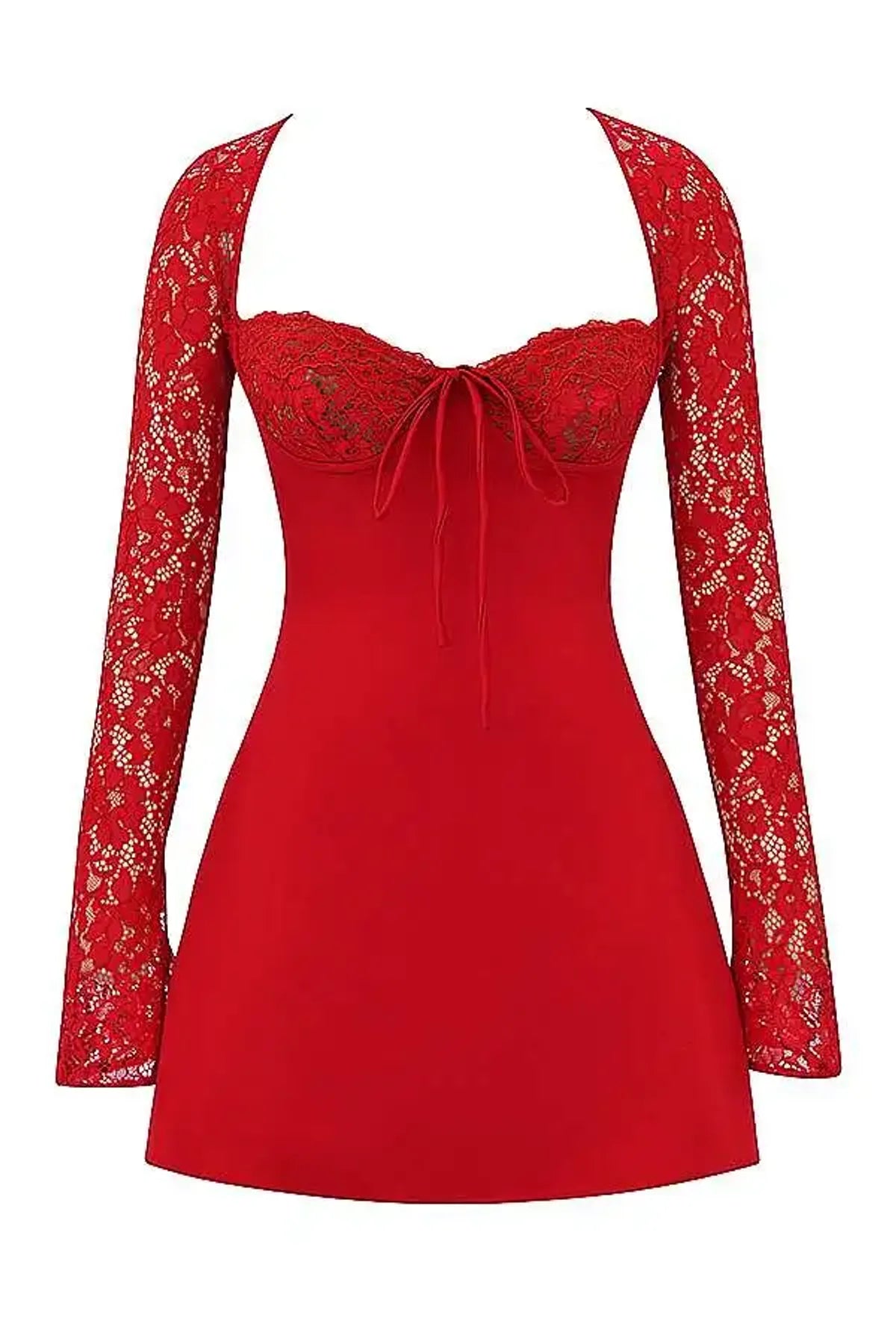 Red Women's A-Line Mini Dress
