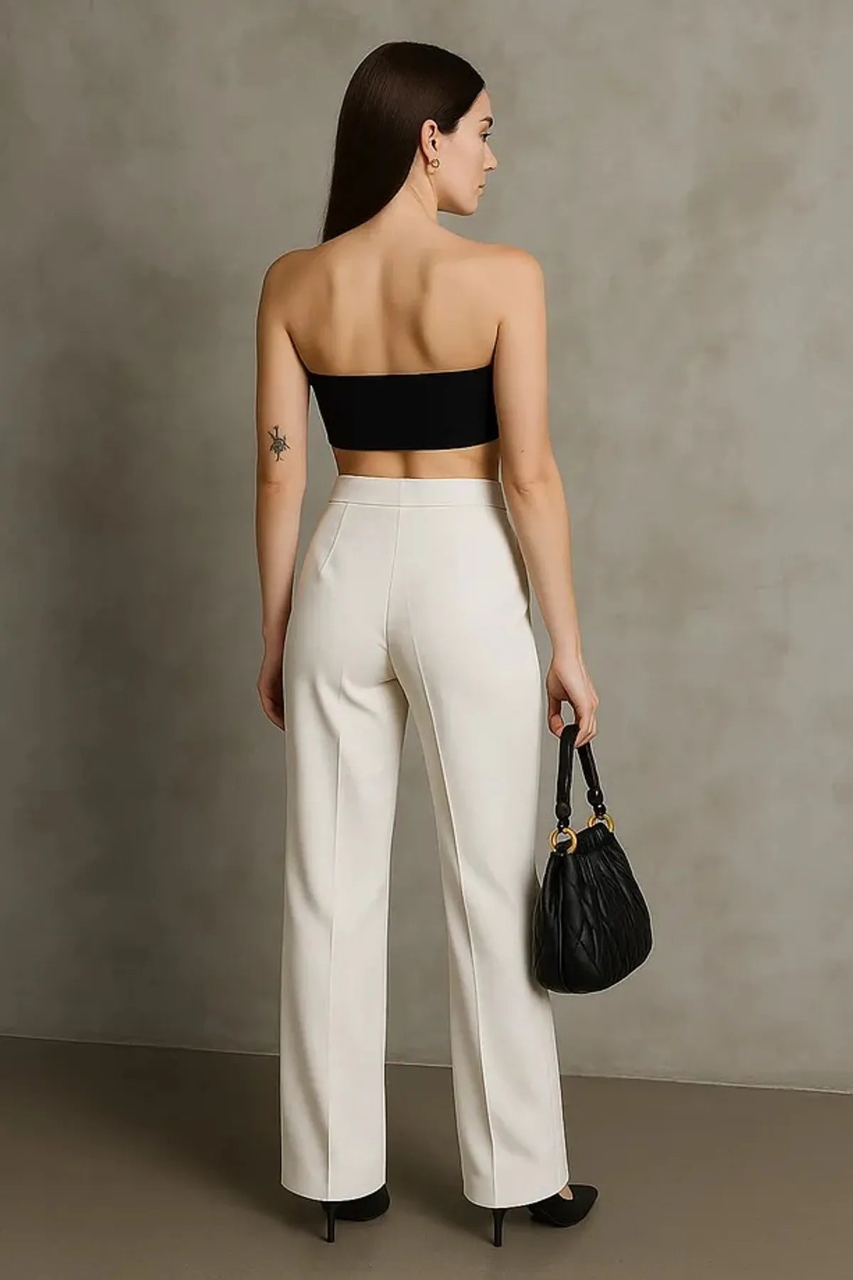 White-Double-Pleated-High-Waist-Palazzo-Trousers