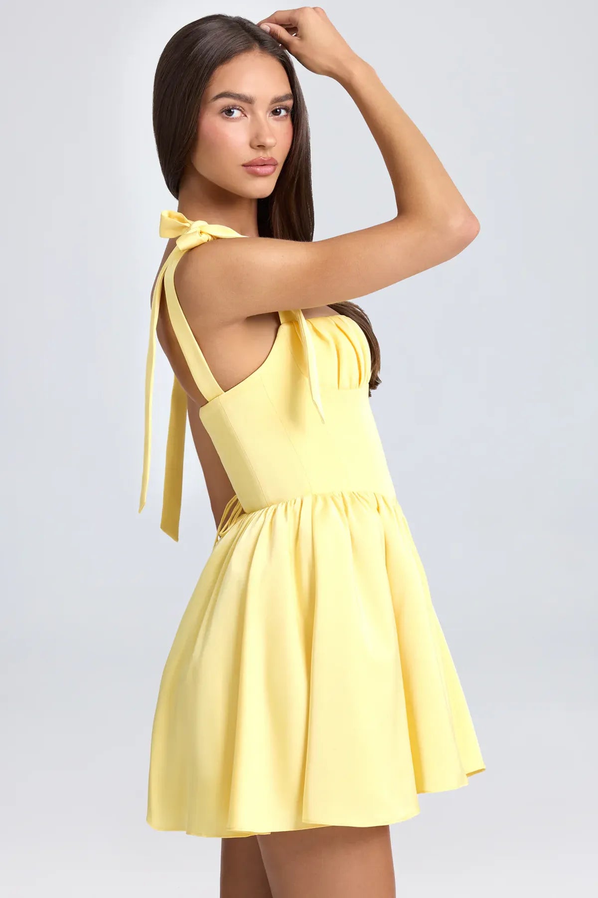 Draped Corset Mini Dress