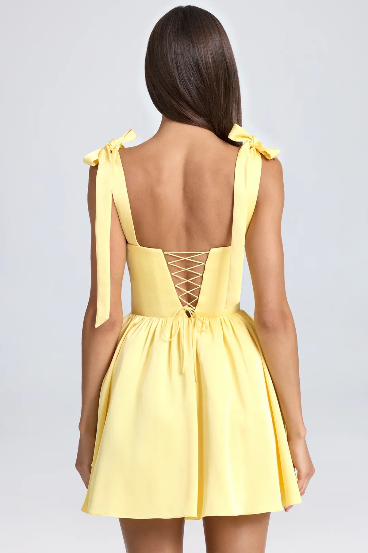 Draped Corset Mini Dress