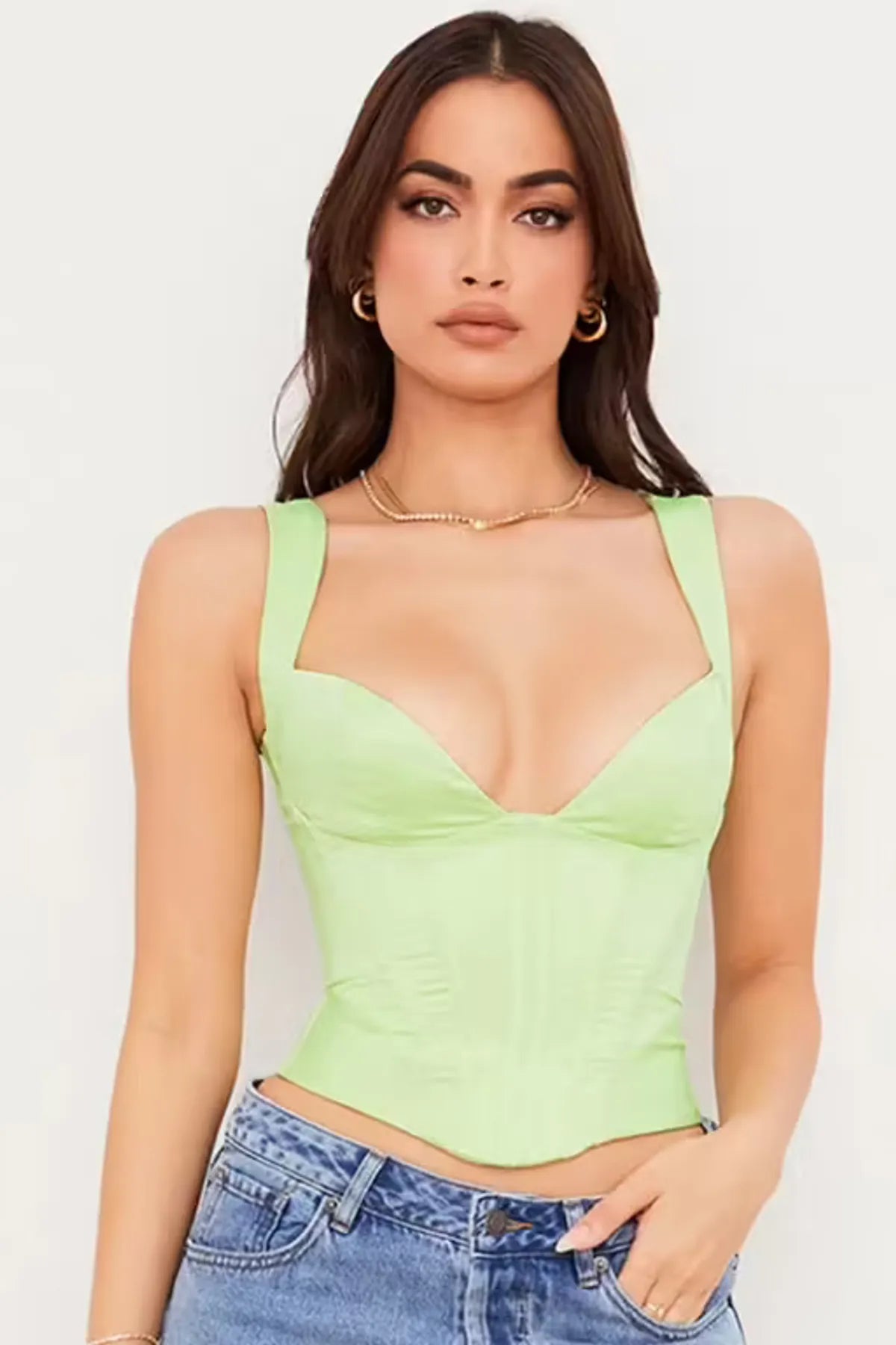 Liberty Corset in Lime Green