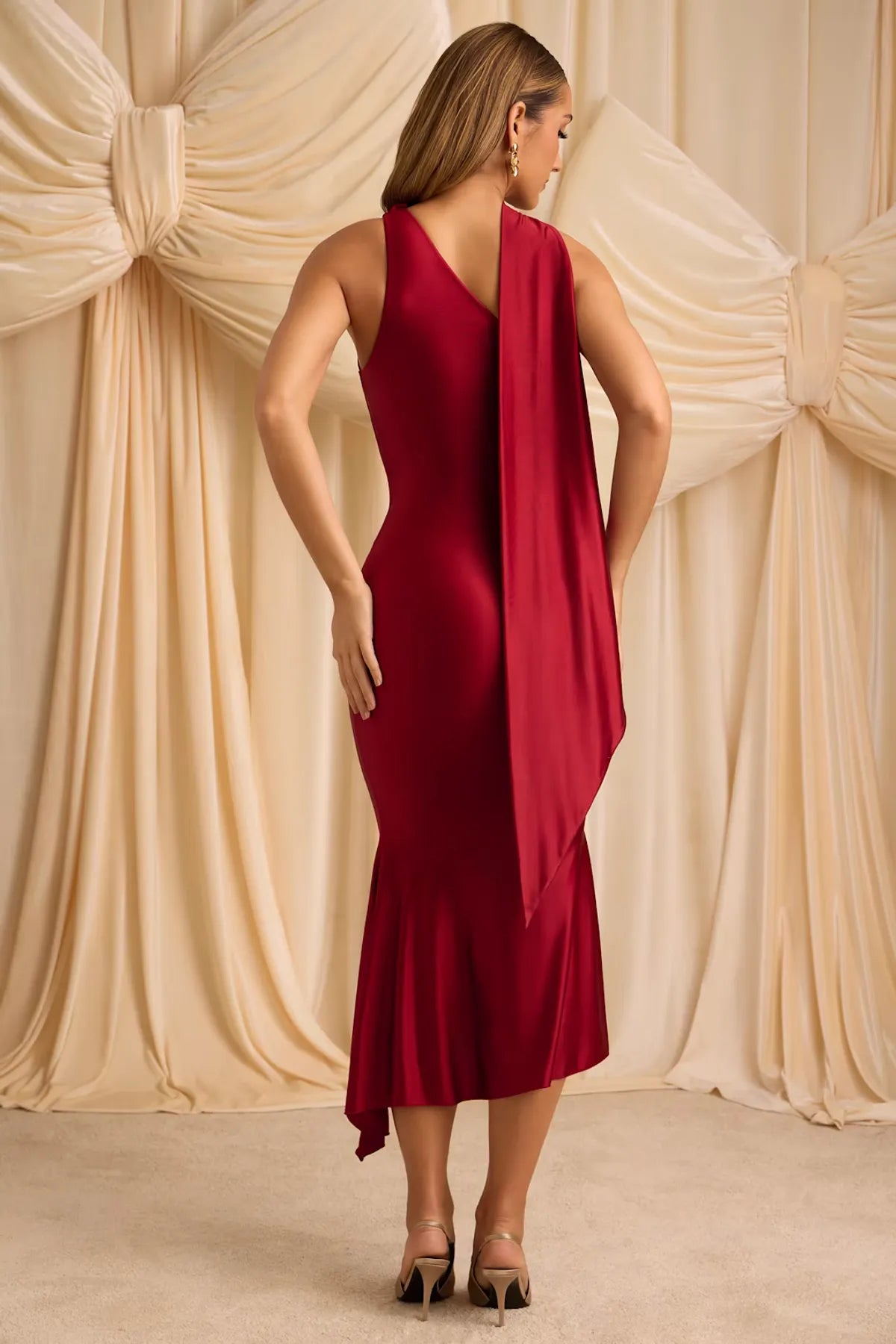 Red Midaxi Dress