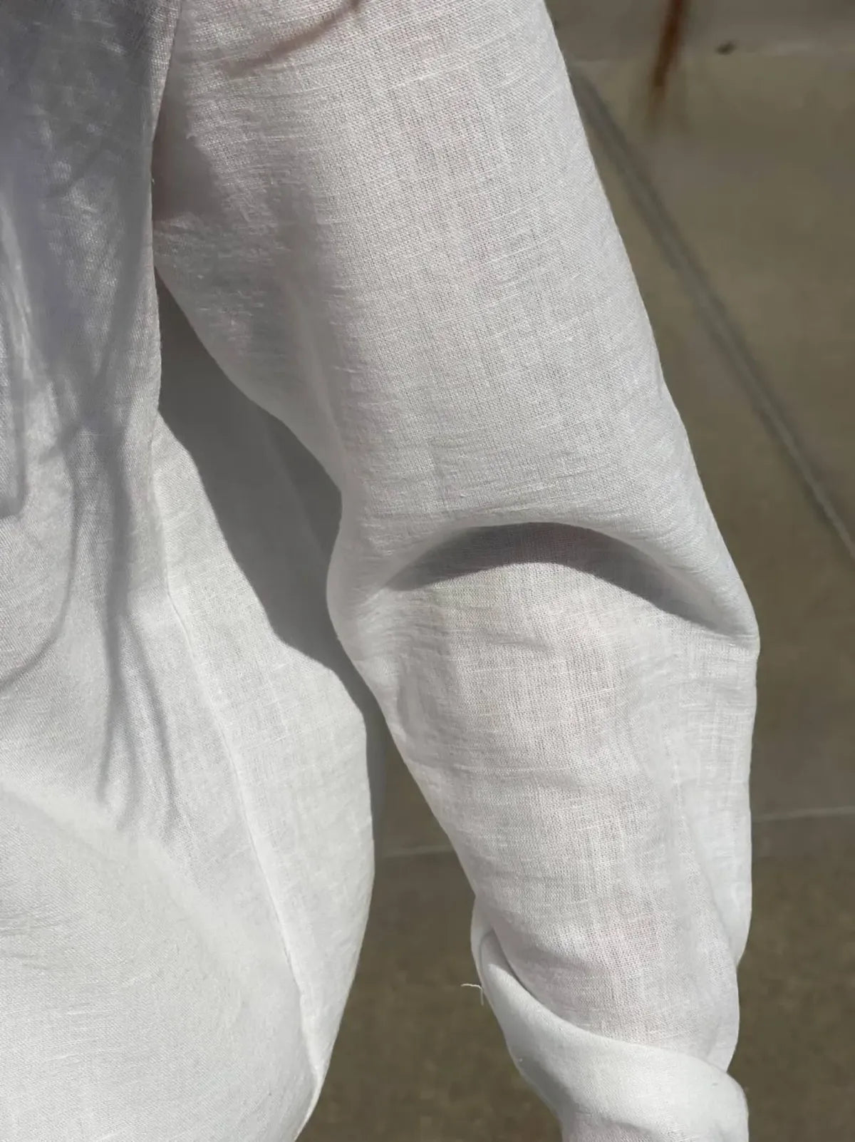 White Summer Two Piece Shirt & Pants For Women & Girls